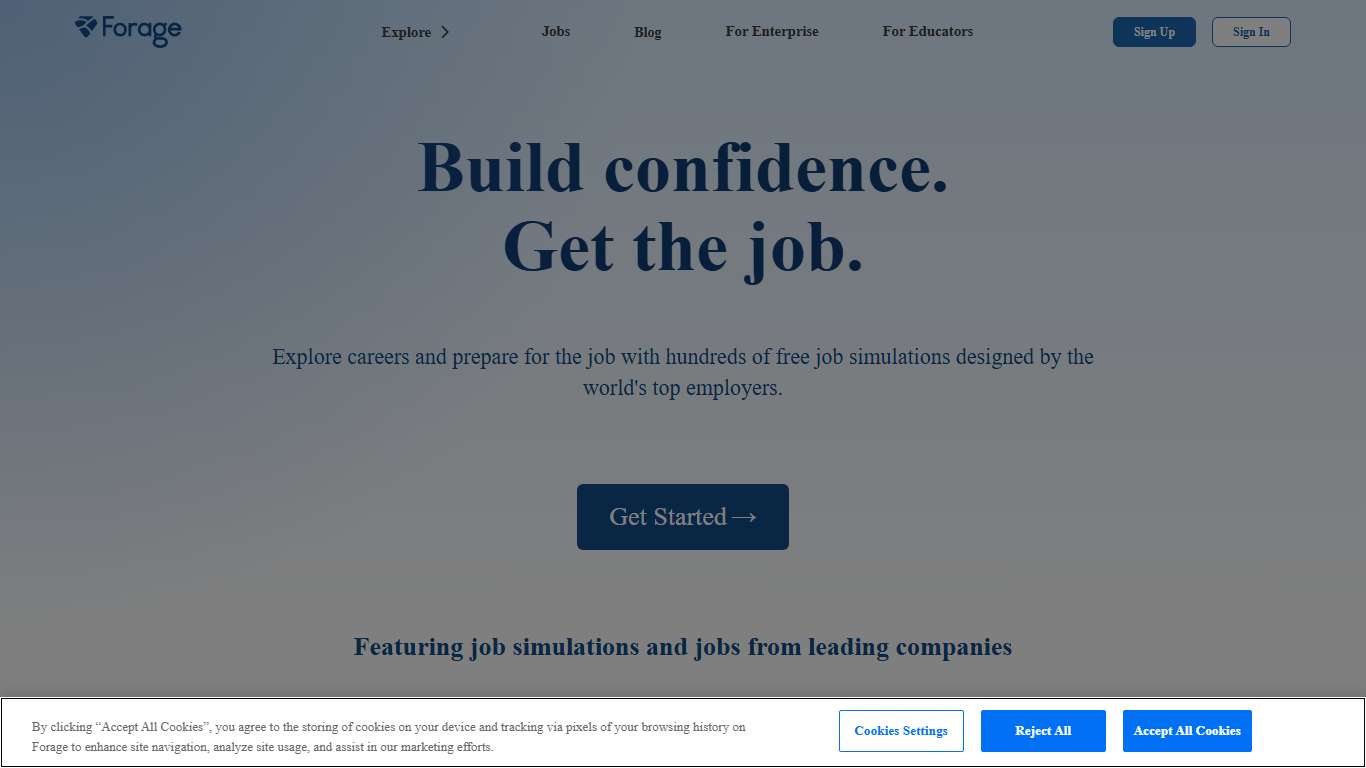 Free virtual job simulations and career prep Forage